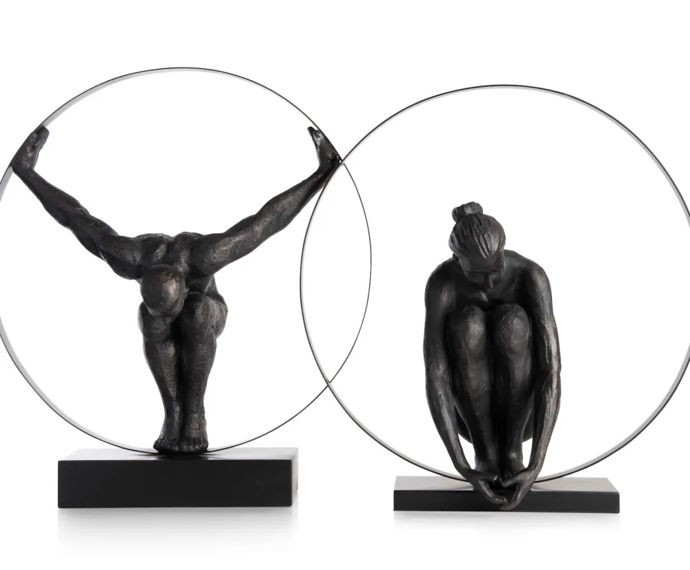 COCOmaison Circle Man figurine H58cm - Noir Sale