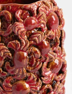 COCOmaison Crabby vase H39cm - Rouge Hot