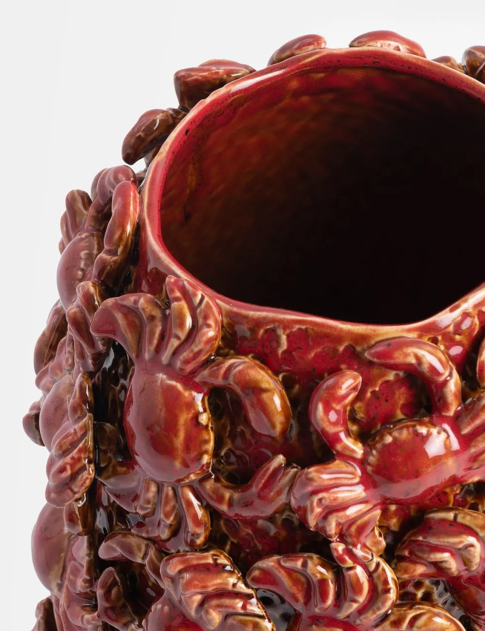 COCOmaison Crabby vase H39cm - Rouge Hot