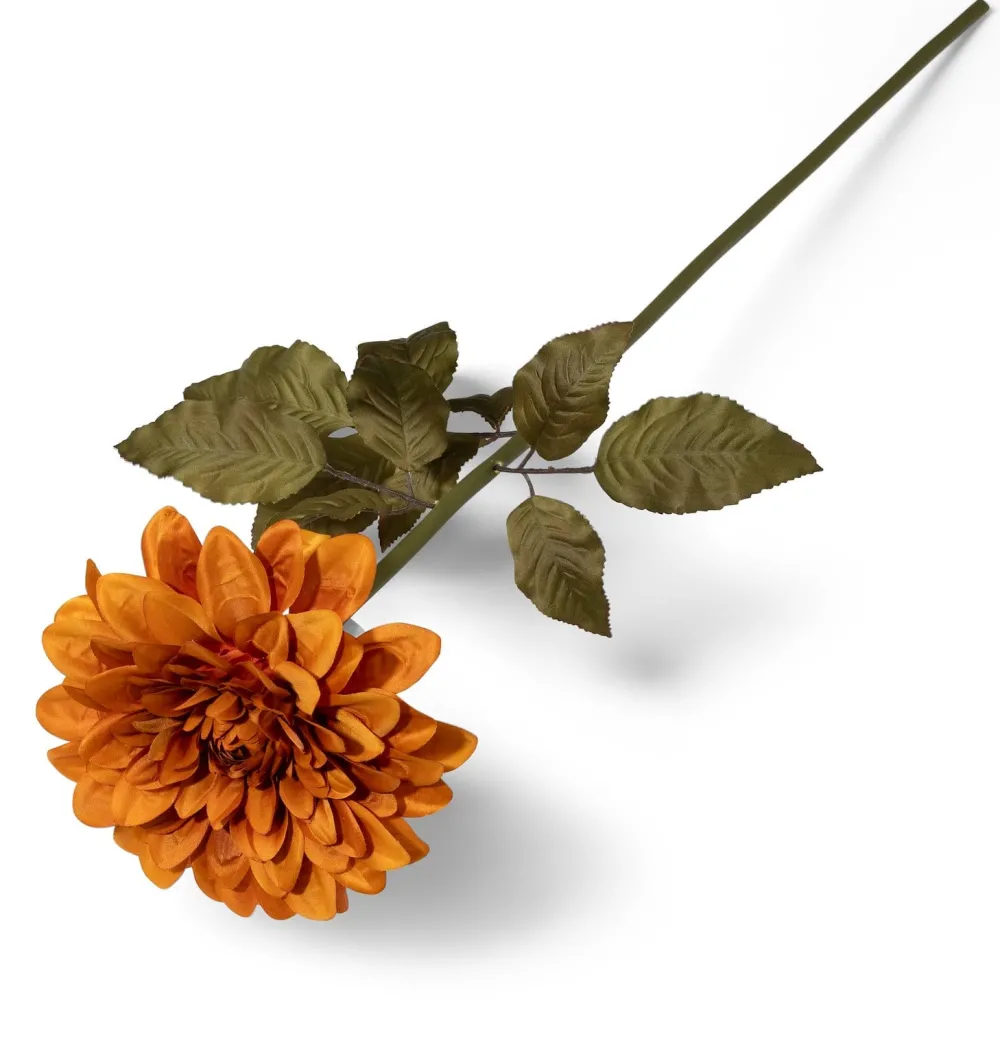 COCOmaison Dahlia giant spray fleur artificiel 95cm - Orange Discount