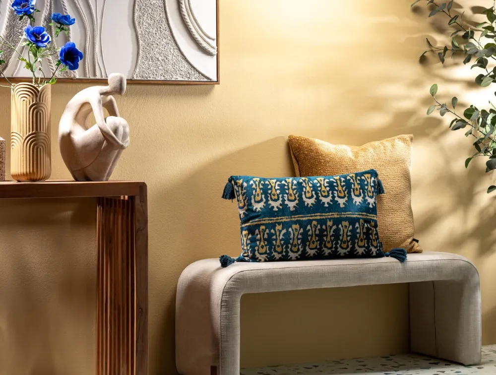 COCOmaison Daisy coussin 40x60cm - Bleu Sale