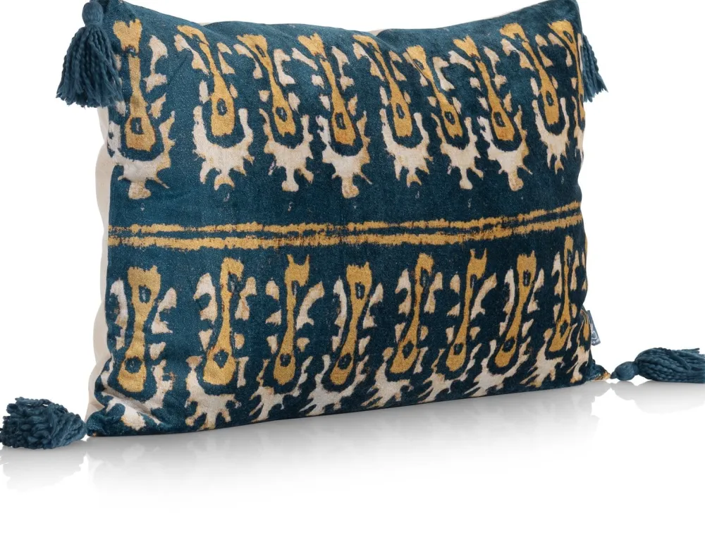 COCOmaison Daisy coussin 40x60cm - Bleu Sale
