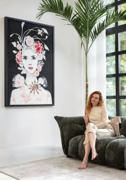 COCOmaison Dior Flower tableau 120x180cm - Multicouleur Online