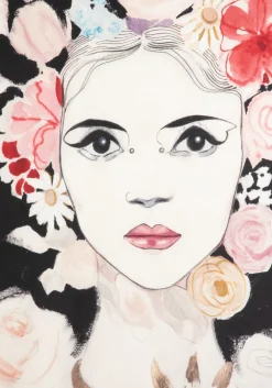 COCOmaison Dior Flower tableau 120x180cm - Multicouleur Online