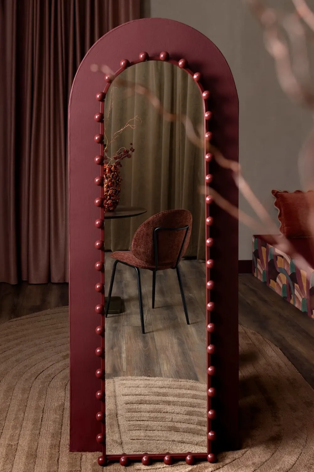 COCOmaison Donny miroir 50x170cm - Rouge