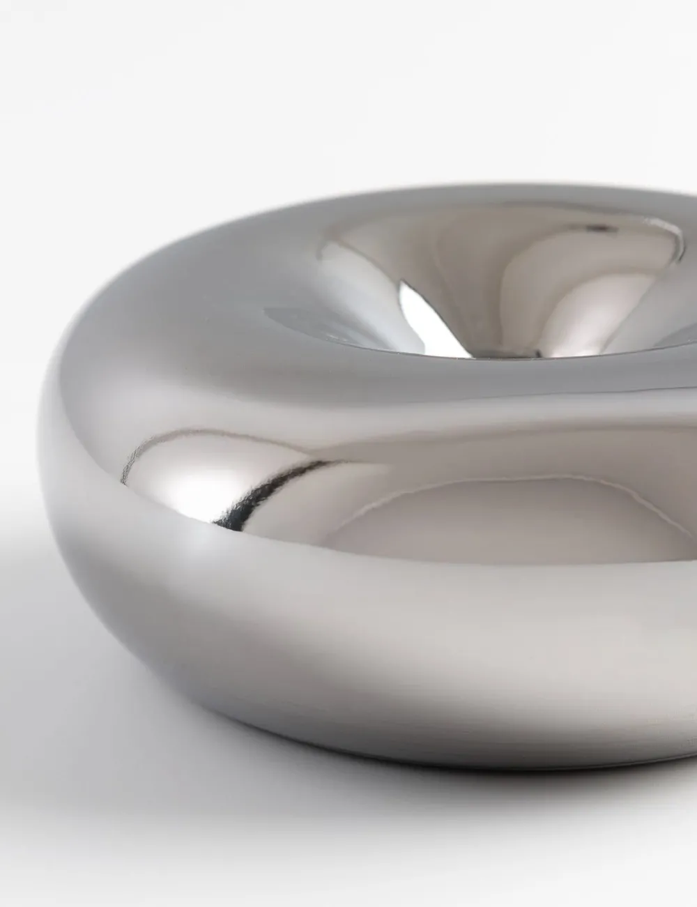 COCOmaison Donut bougeoir D12cm - Argent Clearance