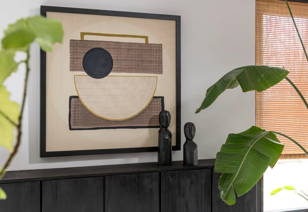 COCOmaison Encounter tableau 100x100cm - Couleur creme