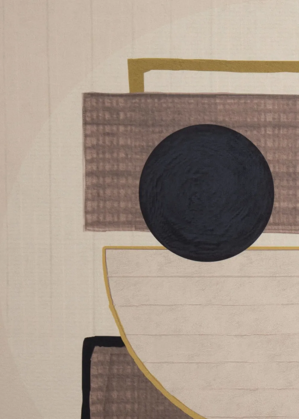 COCOmaison Encounter tableau 100x100cm - Couleur creme