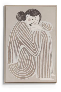 COCOmaison Fae tableau 80x120cm - Couleur creme Discount