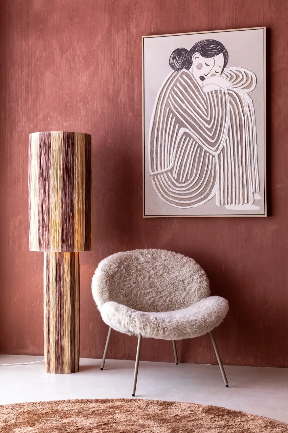 COCOmaison Fae tableau 80x120cm - Couleur creme Discount