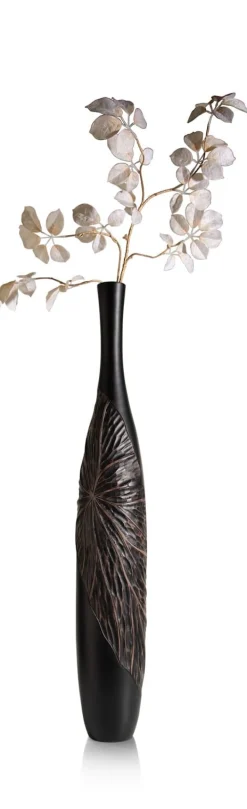 COCOmaison Faye vase H107cm - Noir Hot