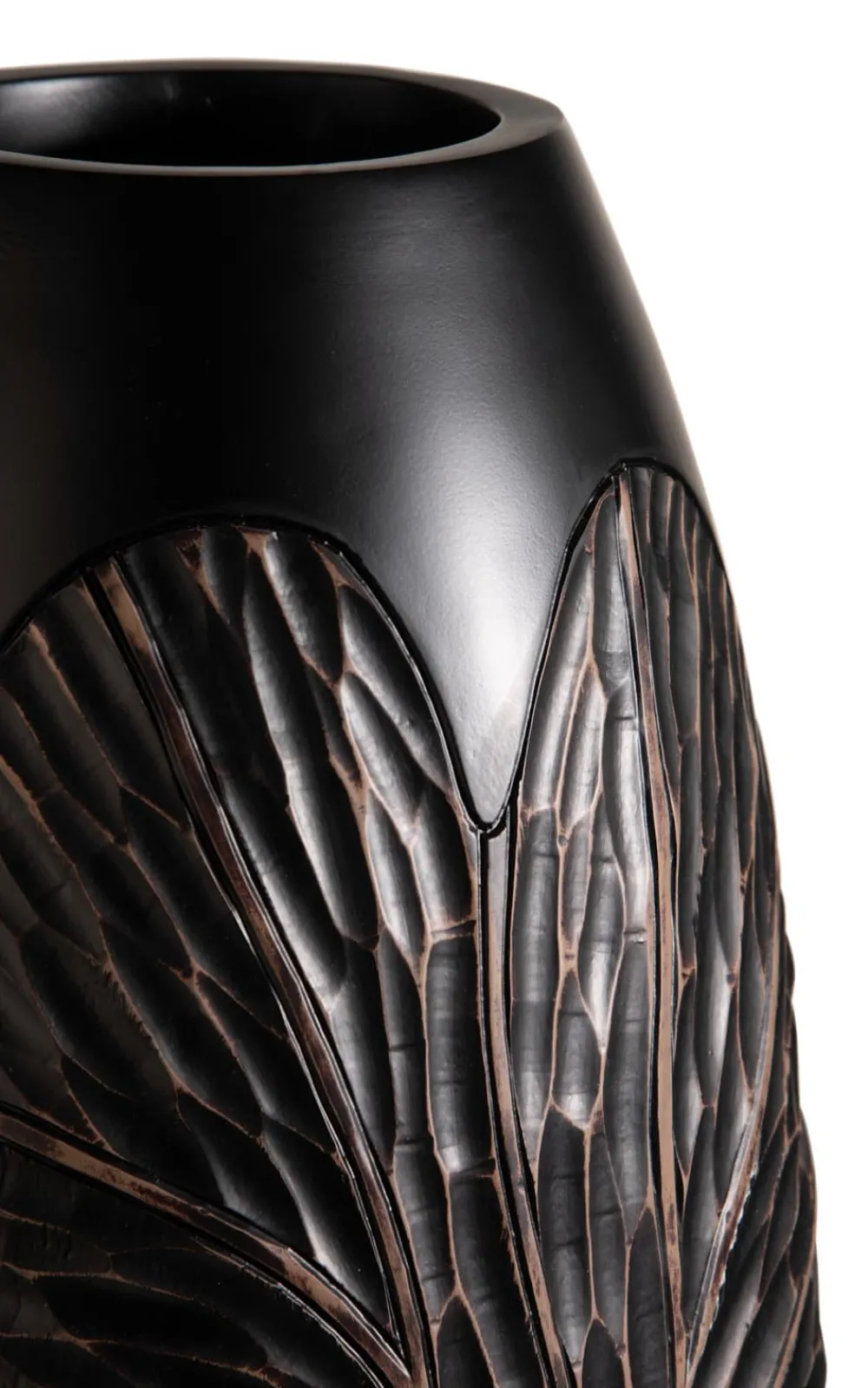 COCOmaison Faye vase H107cm - Noir Hot