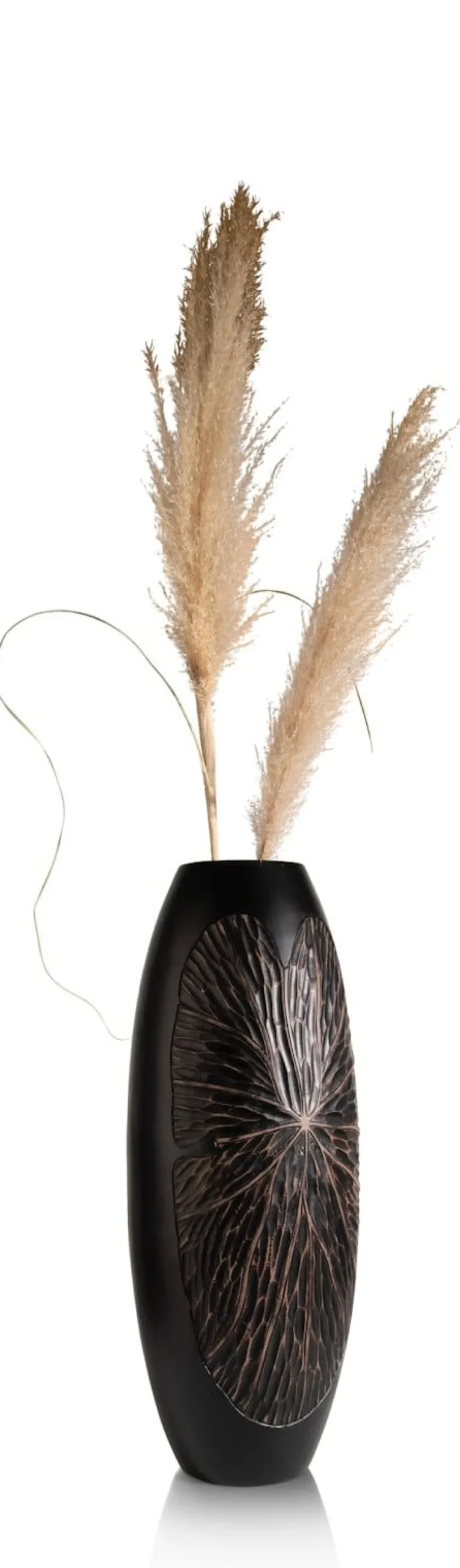 COCOmaison Faye vase H75cm - Noir Hot