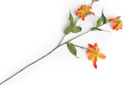 COCOmaison Gloriosa Spray fleur artificielle H90cm - Orange Hot