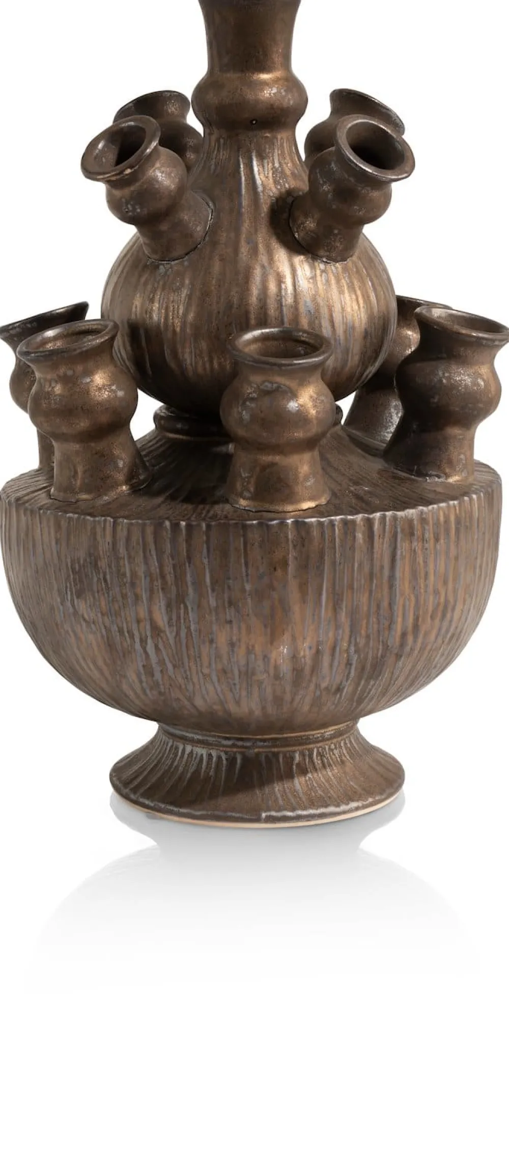 COCOmaison Golden Tulip vase H39cm - Or New