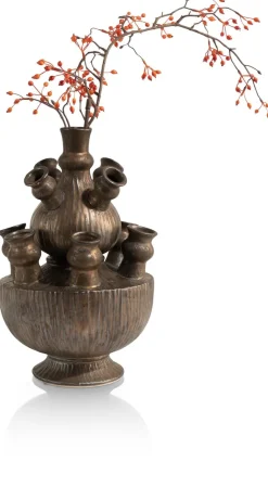 COCOmaison Golden Tulip vase H39cm - Or New