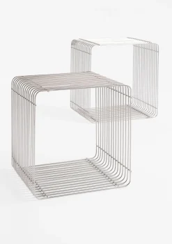 COCOmaison Gus jeu de 2 etagere murale H35-40cm - Argent Online