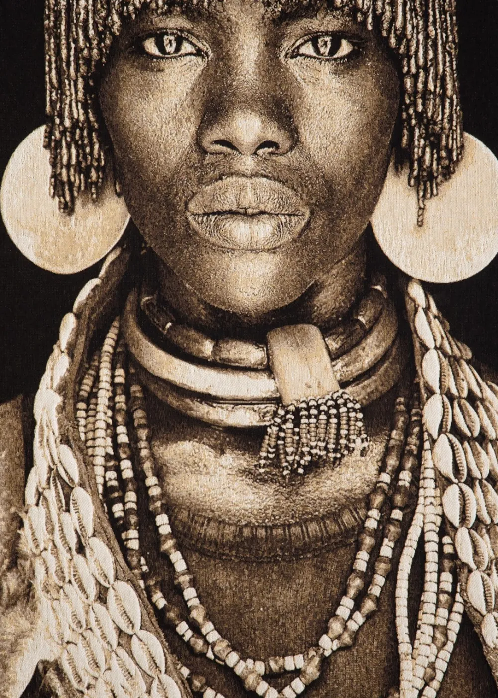 COCOmaison Hamar Woman tableau 75x125cm - Multicouleur Clearance