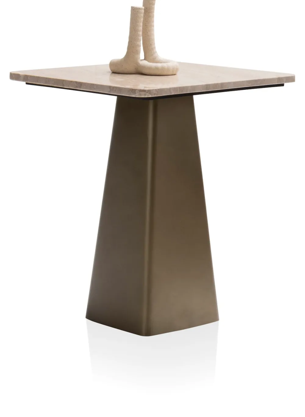 COCOmaison Issy table d'appoint H54cm - Couleur creme Discount