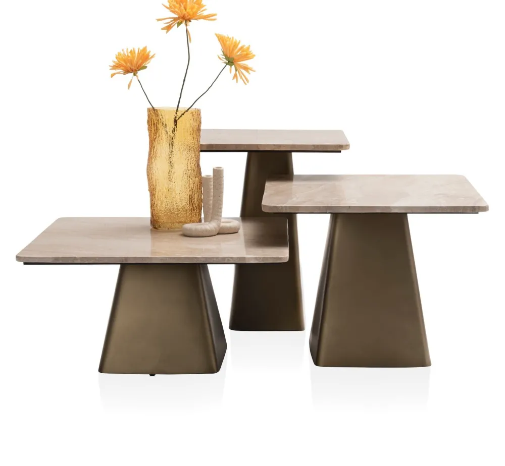 COCOmaison Issy table d'appoint H54cm - Couleur creme Discount