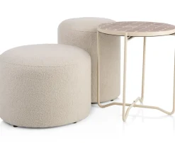 COCOmaison Kelly pouf H45cm - Couleur creme Outlet