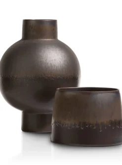 COCOmaison Lara cache pot H17cm - Gris Hot