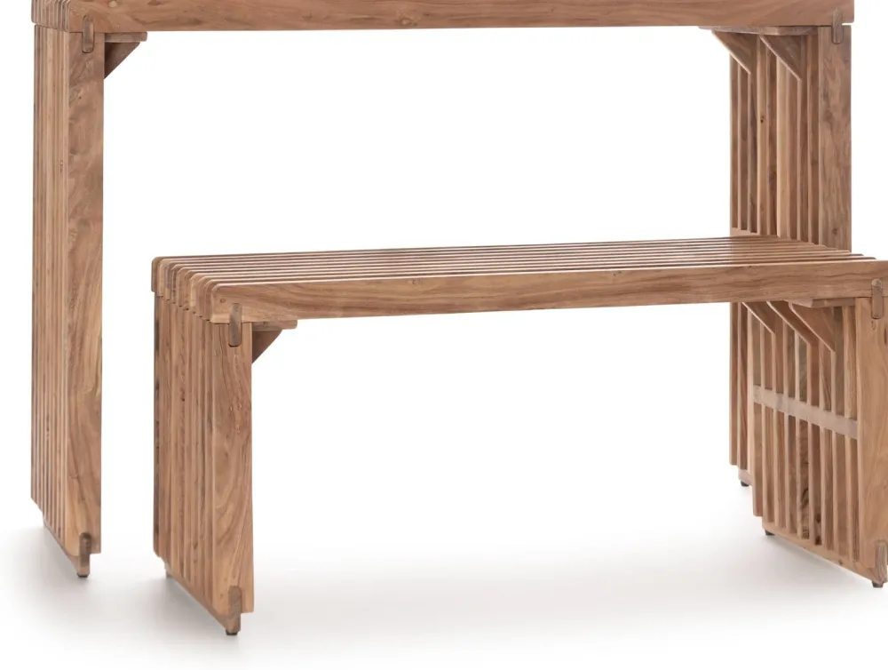 COCOmaison Lino console 120cm - Brun Outlet