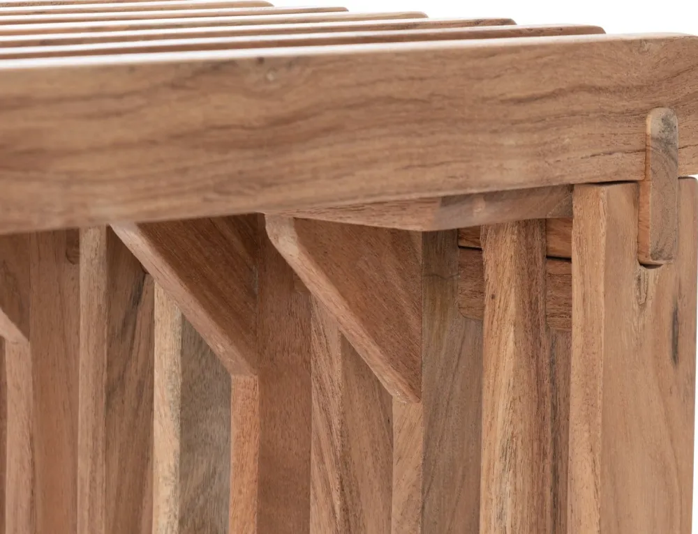 COCOmaison Lino console 120cm - Brun Outlet