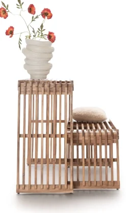 COCOmaison Lino console 120cm - Brun Outlet