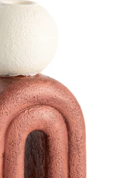 COCOmaison Lot bougeoir H15,5cm - brun Discount