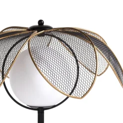 COCOmaison Magnolia lampe de table H49cm 1*G9 - Noir Hot