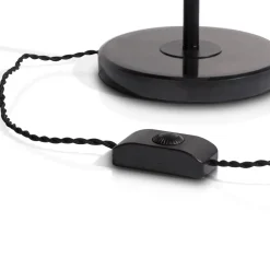 COCOmaison Magnolia lampe de table H49cm 1*G9 - Noir Hot