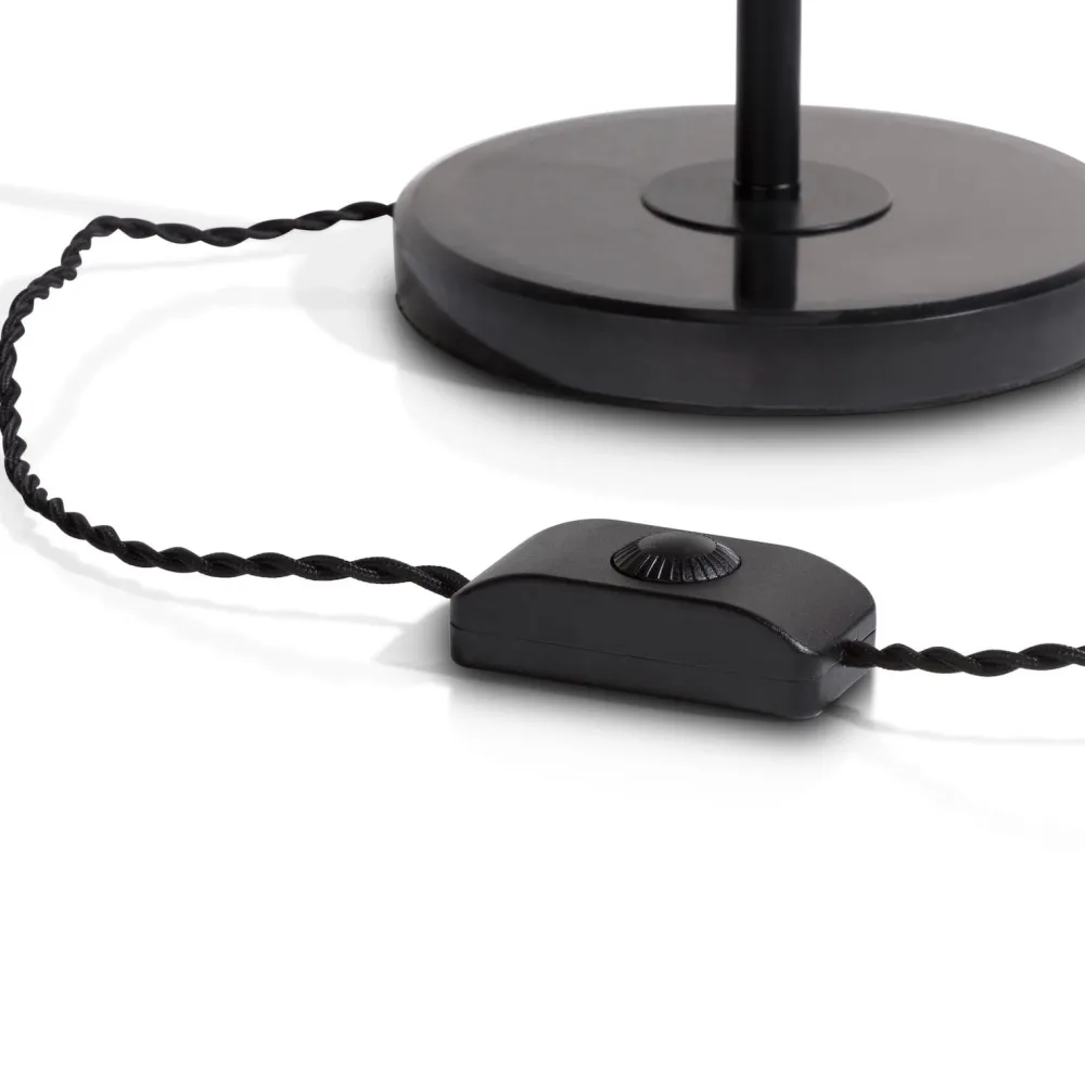 COCOmaison Magnolia lampe de table H49cm 1*G9 - Noir Hot