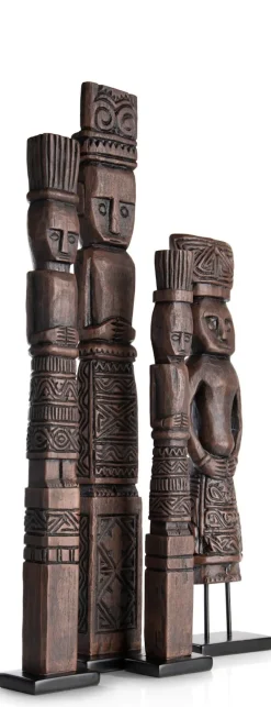 COCOmaison Milan figurine H67,5cm - Brun Discount