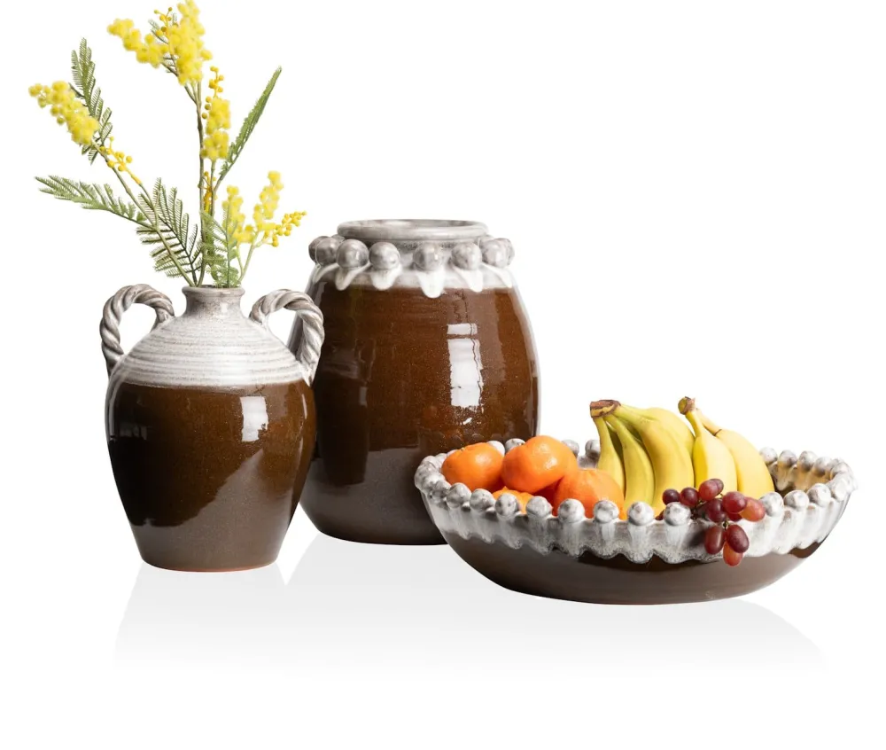 COCOmaison Nera vase H31cm - Brun New