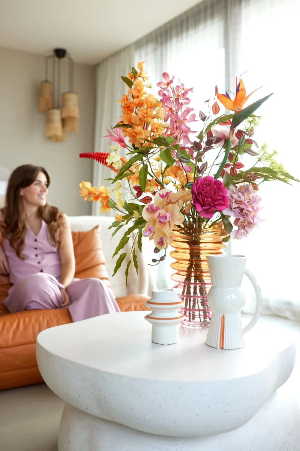 COCOmaison Nora bougeoir H15cm - Multicouleur