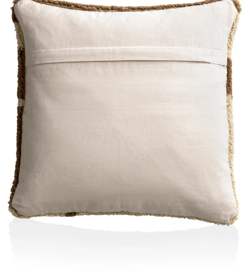 COCOmaison Olivia coussin 50x50cm - Brun Discount