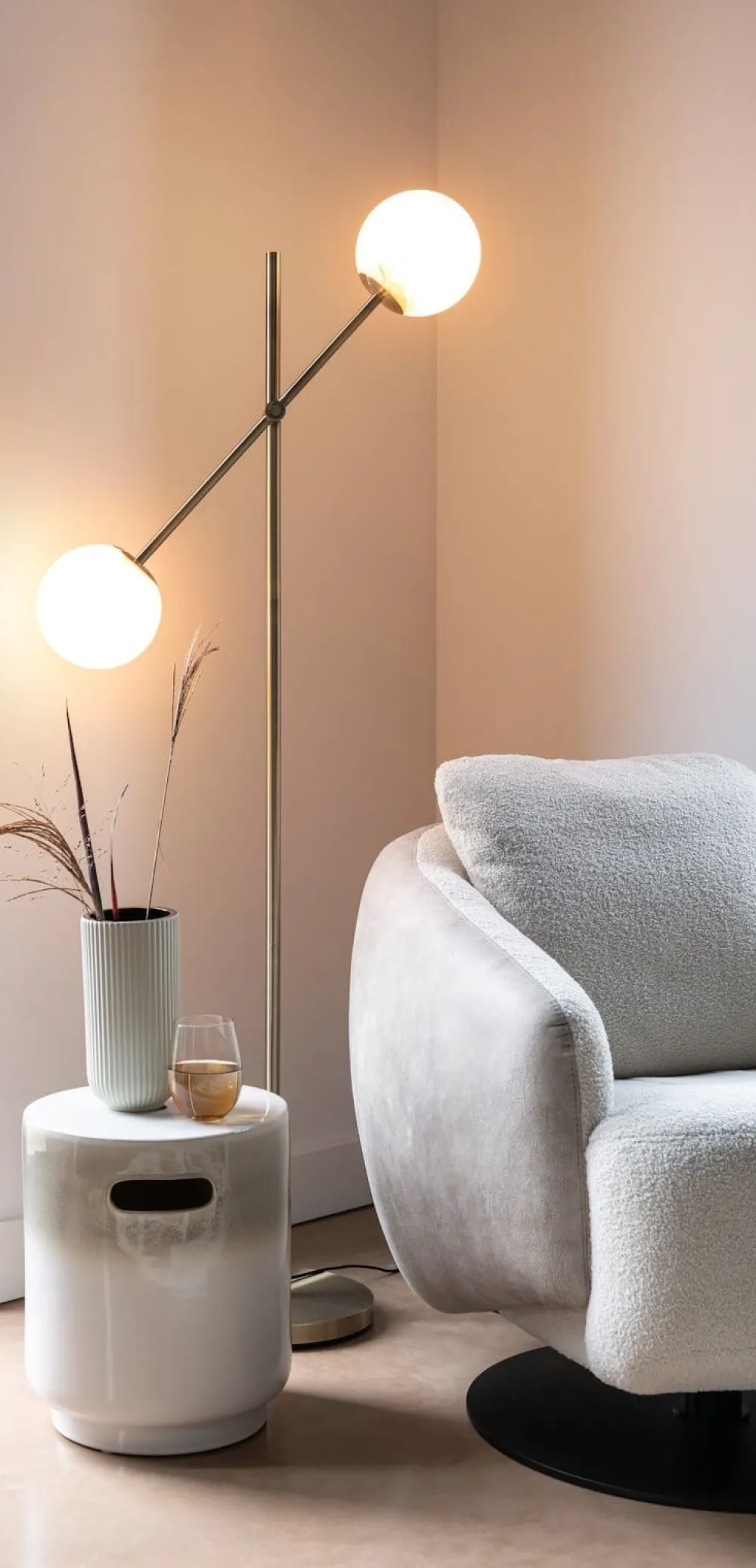 COCOmaison Oona lampadaire 2*E27 - Or Best