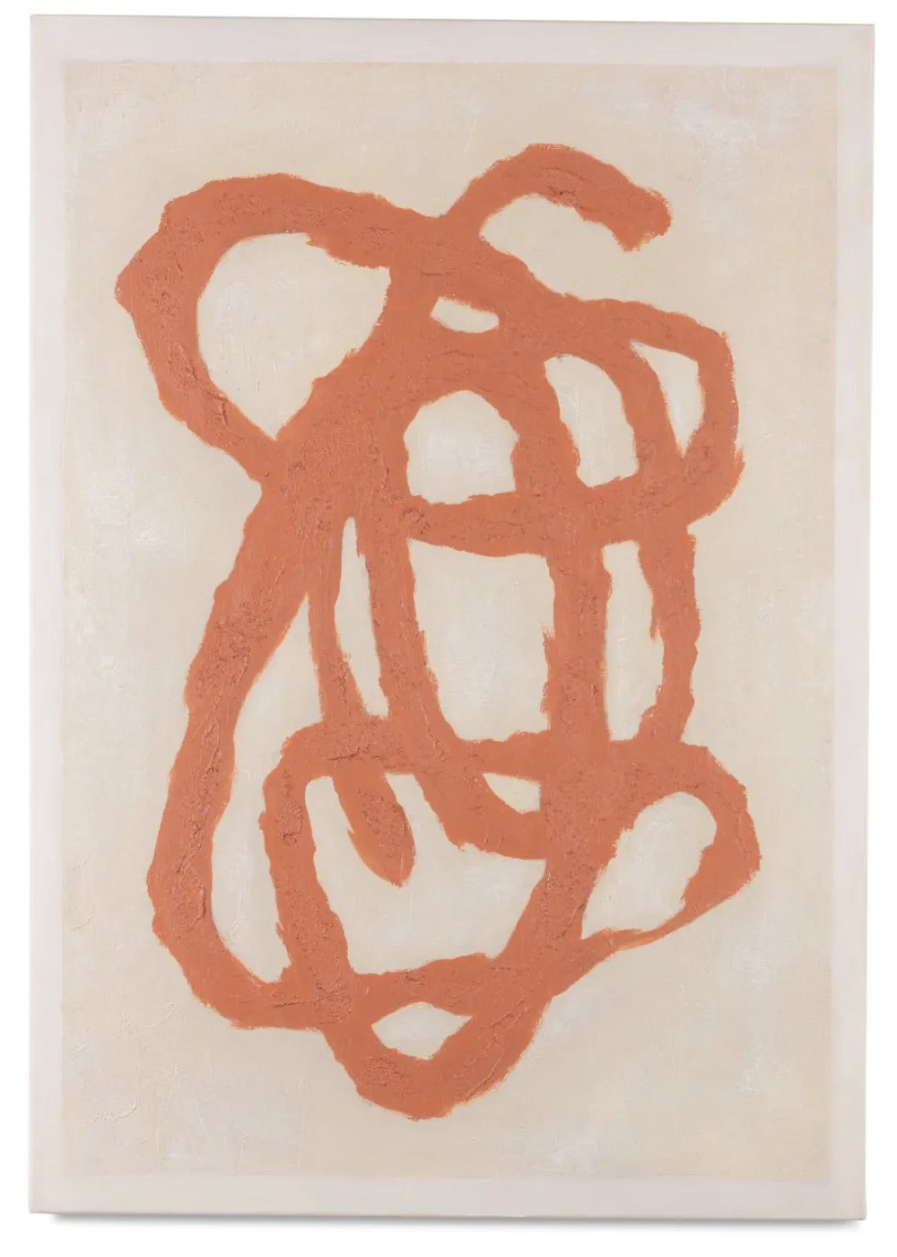 COCOmaison Organic Abstract set de 2 cadres 70x100cm - Orange Hot