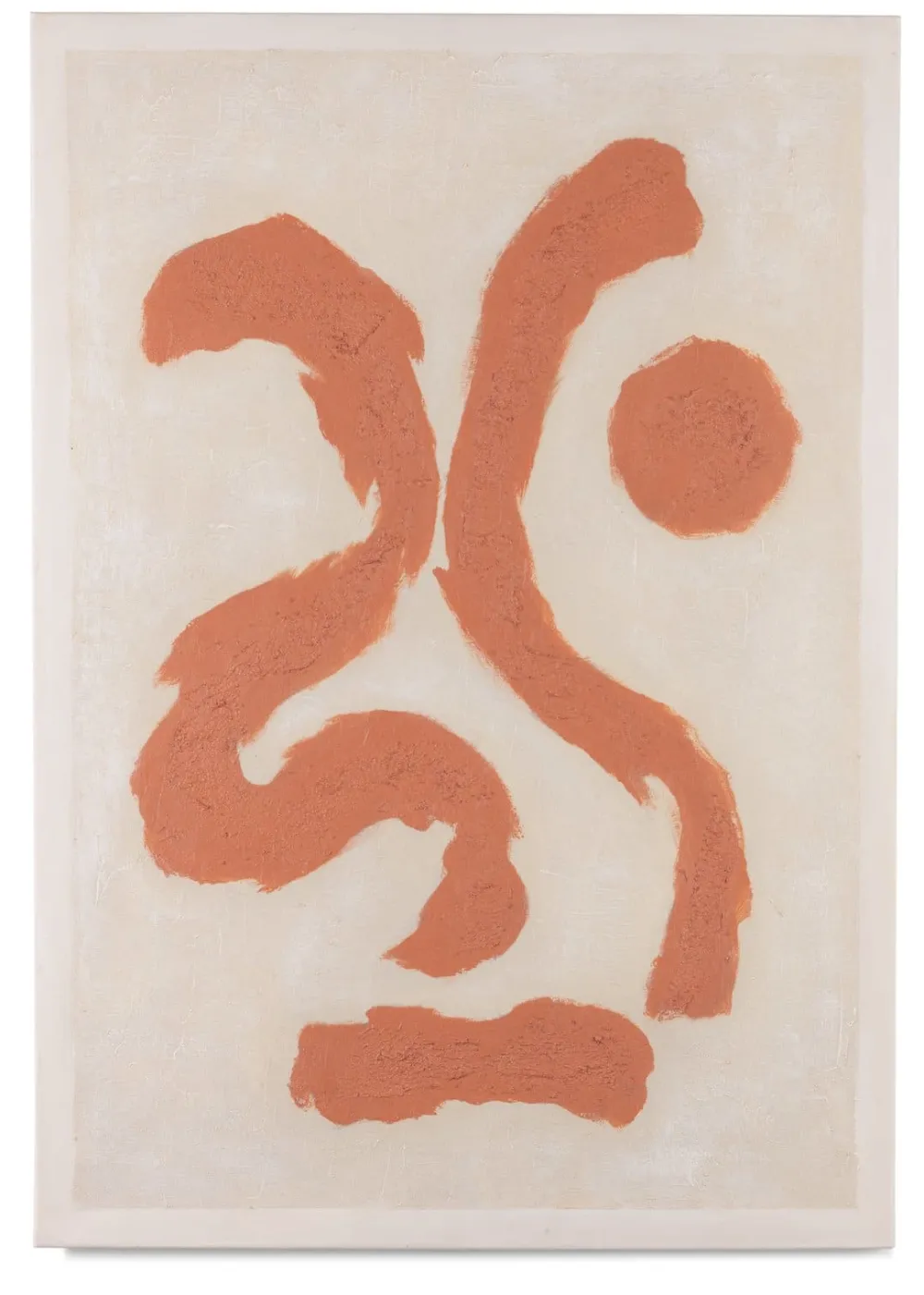 COCOmaison Organic Abstract set de 2 cadres 70x100cm - Orange Hot