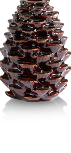 COCOmaison Pine bougeoir H12cm - Brun Discount