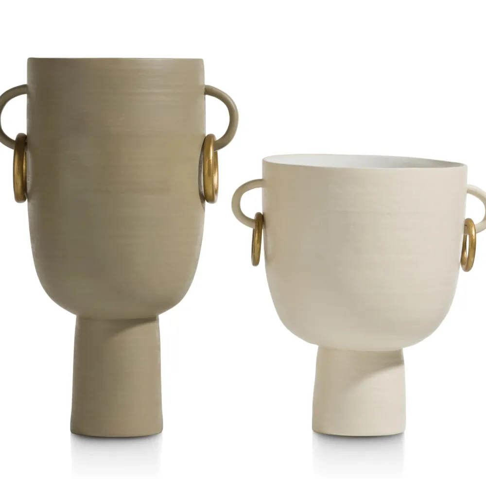 COCOmaison Presley vase H34cm - Beige Sale
