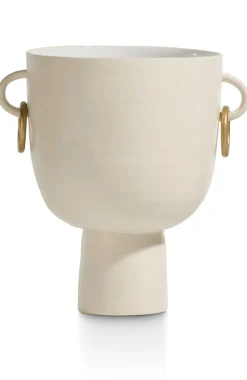 COCOmaison Presley vase H25cm - Couleur creme Discount