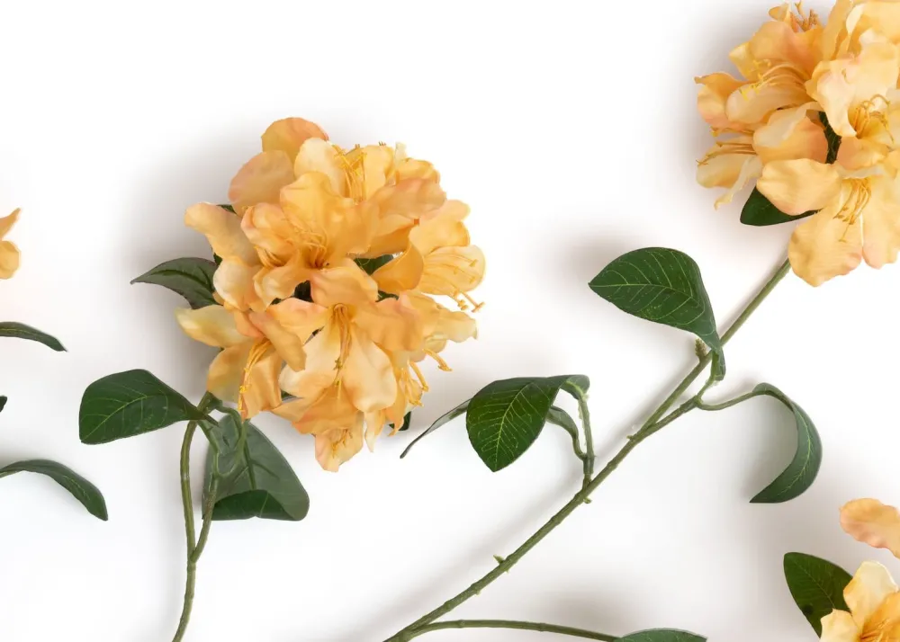 COCOmaison Rhododendron Spray fleur artificielle H118cm - Orange Outlet