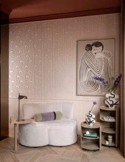 COCOmaison Roan canape 2 places - Creme Outlet