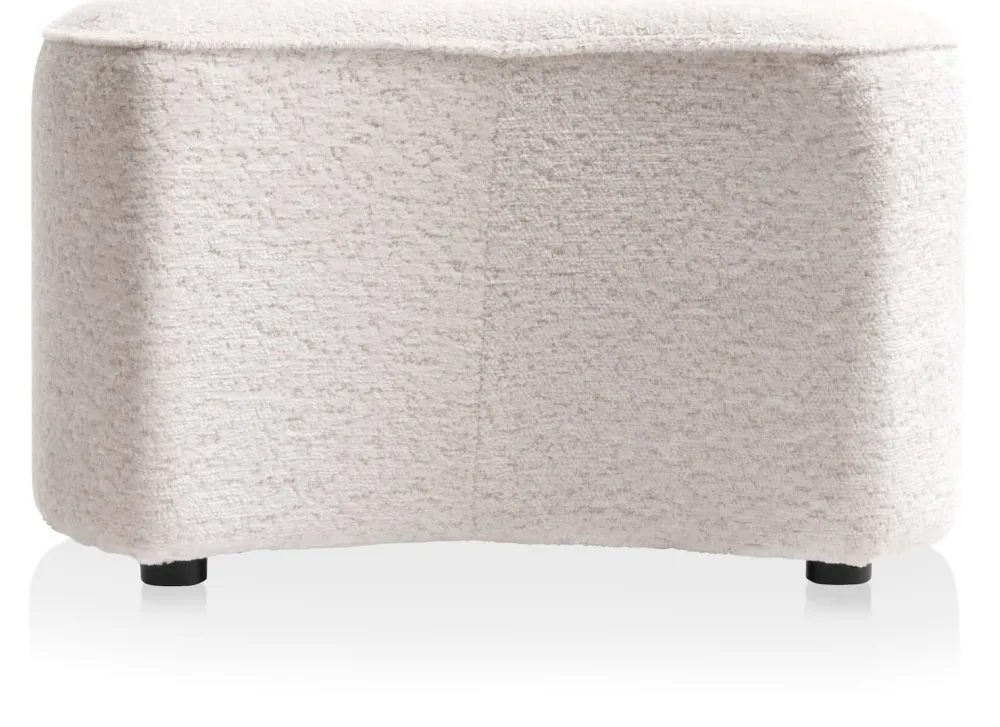 COCOmaison Roan pouf maan H44cm - Creme Outlet