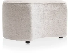 COCOmaison Roan pouf maan H44cm - Creme Outlet
