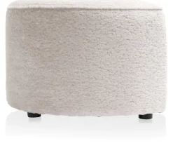 COCOmaison Roan pouf maan H44cm - Creme Outlet