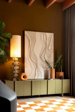 COCOmaison Rope tableau 100x150cm - Couleur creme Discount