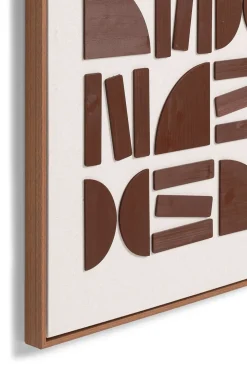 COCOmaison Rune tableau 80x120cm - Brun Discount